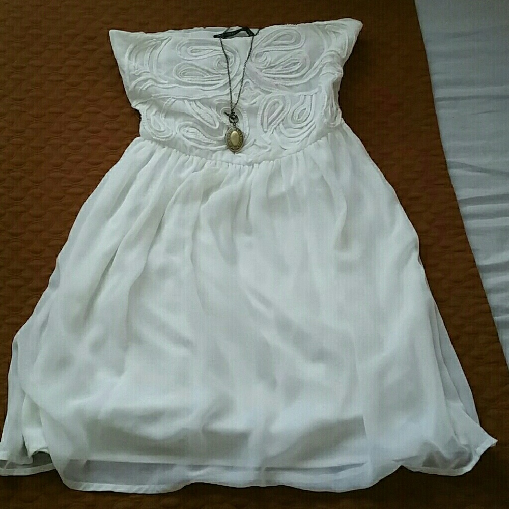 Zara White Tube Dress